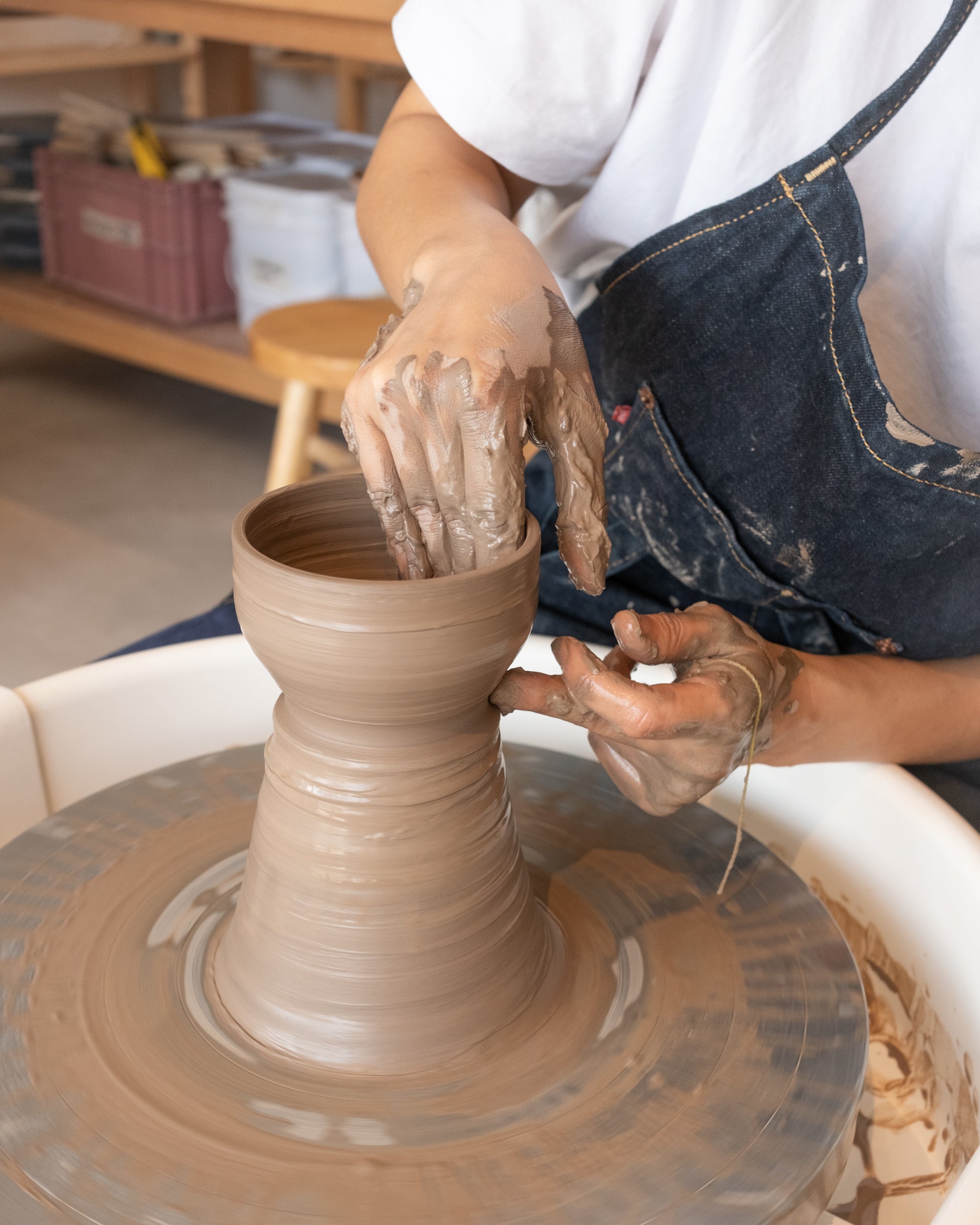 7-Week Wheelthrowing Course (Throwing on a Hump)